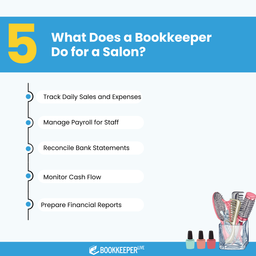 What does a bookkeeper do for a salon