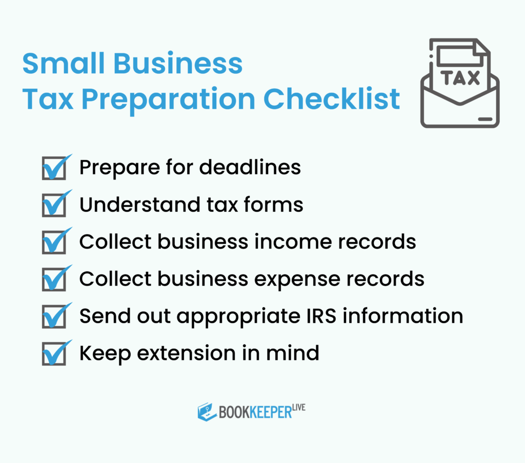 Small business tax preparation checklist 